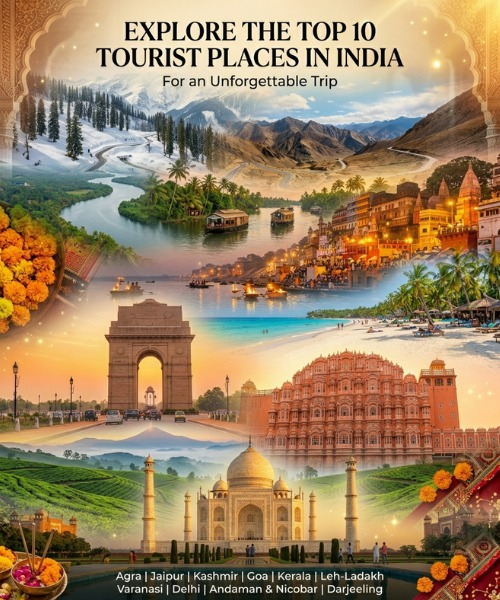 Top Tourist Places in India